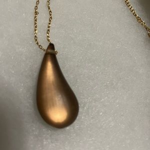Alexis Bittar beautiful bronze brown lucite Necklace adjustable